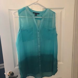 Blue/green tank top